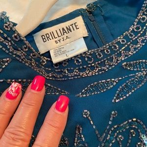 Vintage Brilliante By J.A. Beaded Dress 👗